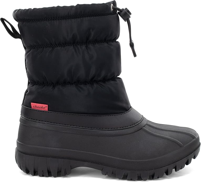 Chooka Women's Nylon Mid-Calf Winter Snow Boot | Outdoor Cold Weather Faux Fur - Picture 3 of 7