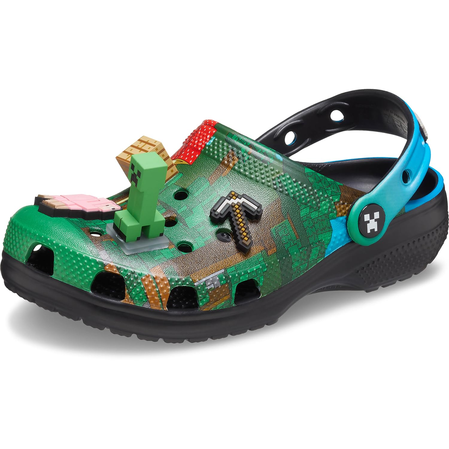 Crocs Minecraft Shoes Mens Size 8 Womens 10 Green Light Up Classic Clog Gamer Crocs Minecraft Shoes Mens Size 8 Womens 10 Green Light Up  main image 3