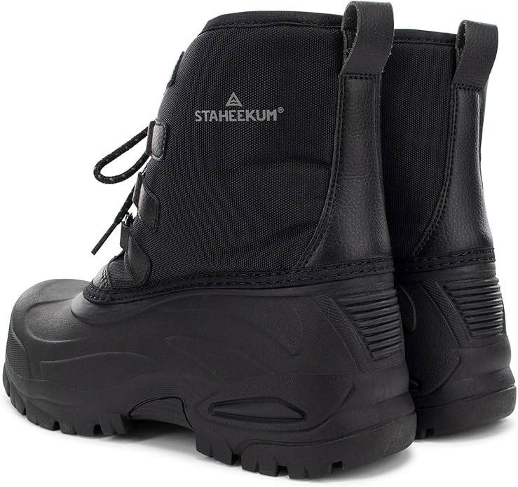 Staheekum Men\'s Size 8 Snow Boots Cold Rated -20, Black, Customer Return Staheekum Men main image 3