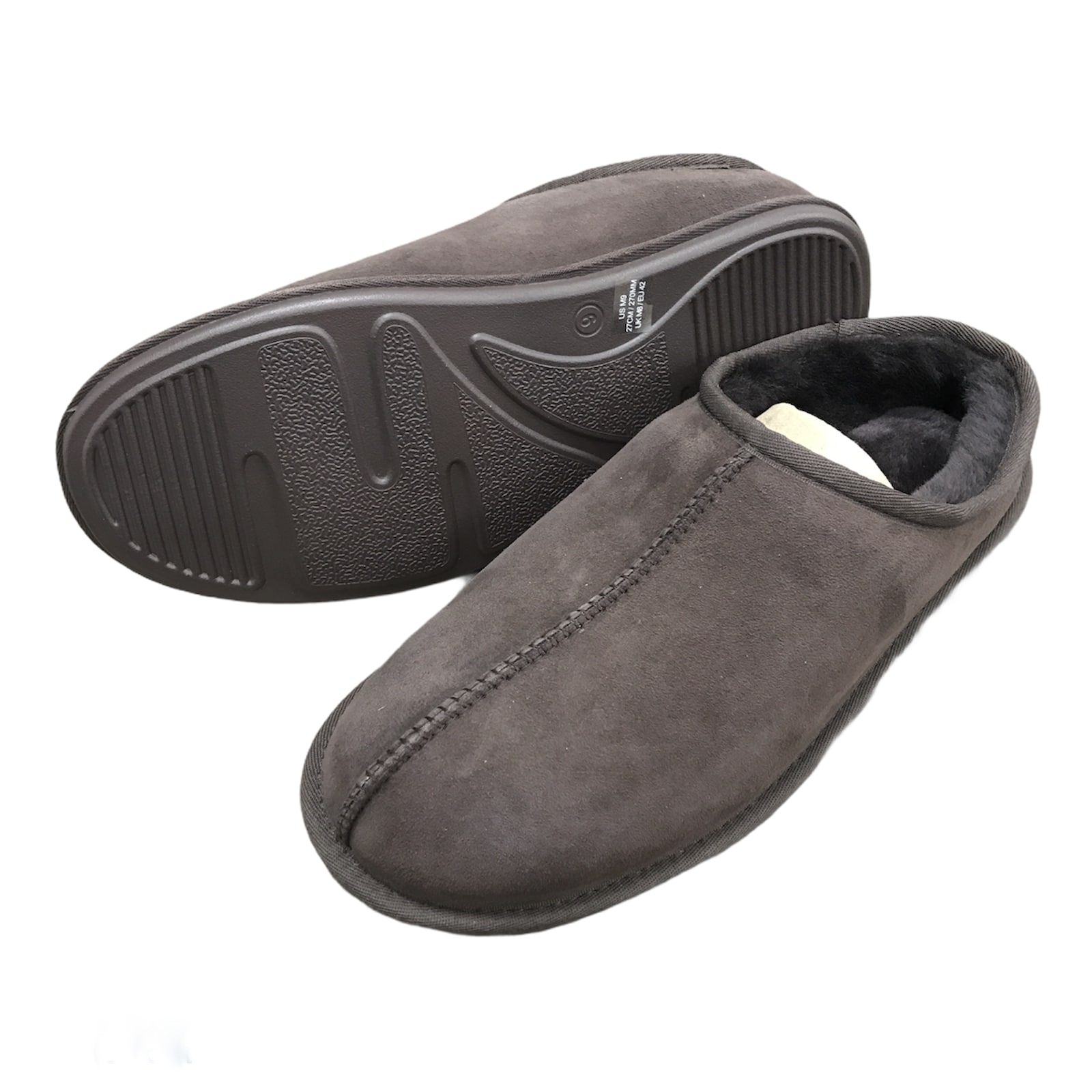 Kirkland Signature Mens Shearling Genuine Sheepskin Clog Slipper 8 Color Brown a67de2803d5147b194fe9db8048378  main image 4