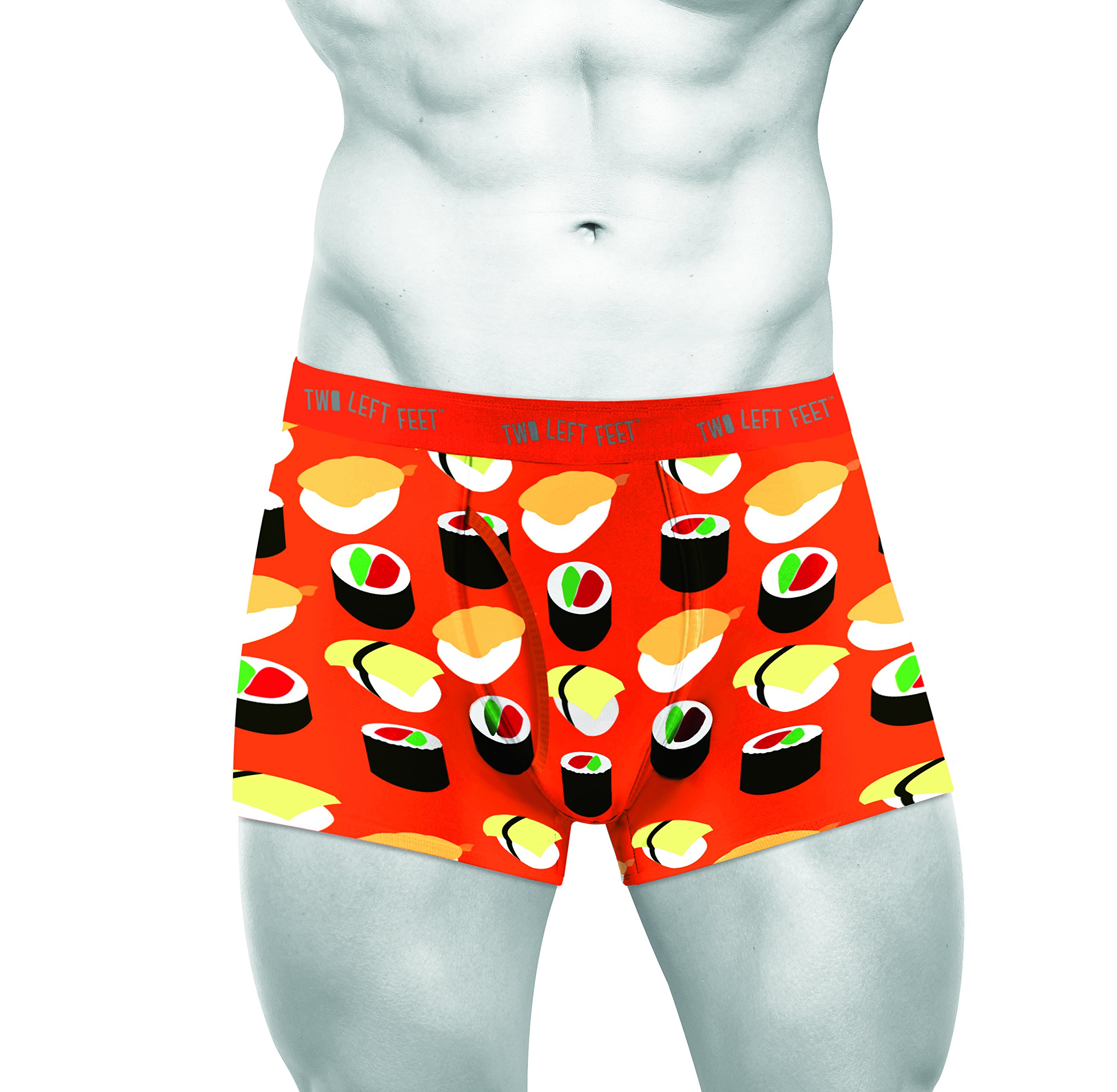 Two Left Feet Comic Print Men's Trunk Boxer Brief Underwear Yellow | eBay