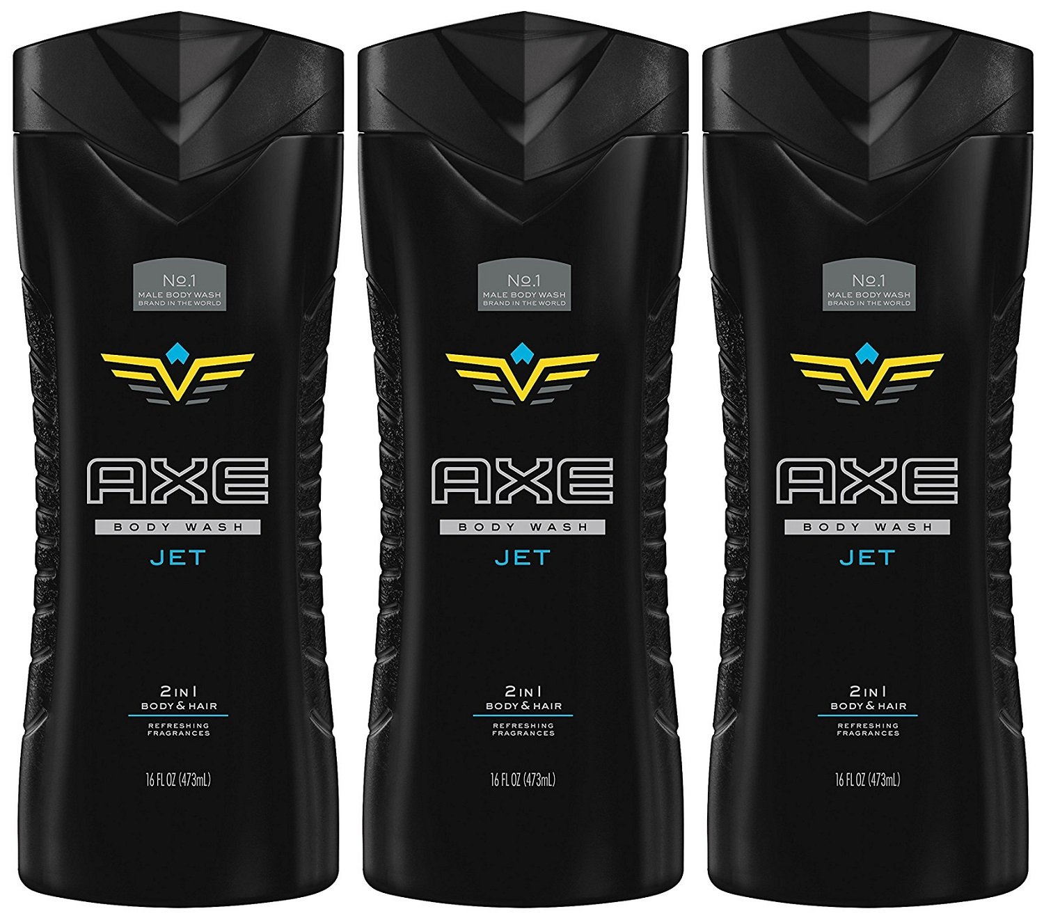 Axe Body Wash, Body & Hair 2 in 1 Jet 16 oz (Pack Of 3) 11111240407 eBay