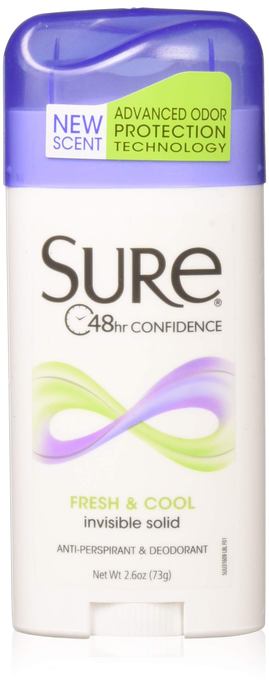 Sure Antiperspirant & Deodorant Fresh & Cool Invisible Solid 2.6 oz (LOT OF 6) eBay