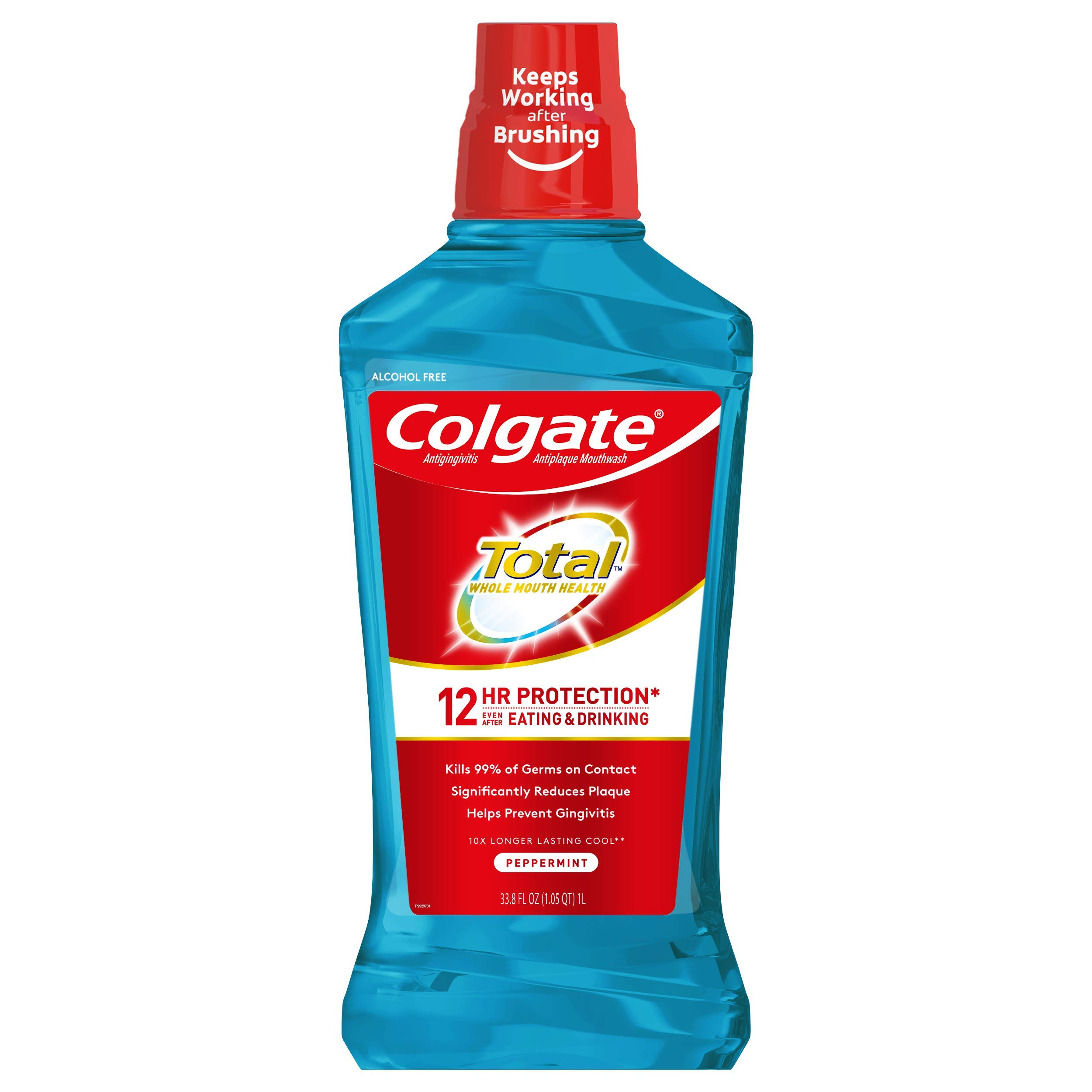 Colgate Total Advanced Pro-Shield Alcohol Free Mouthwash, Antibacterial ...