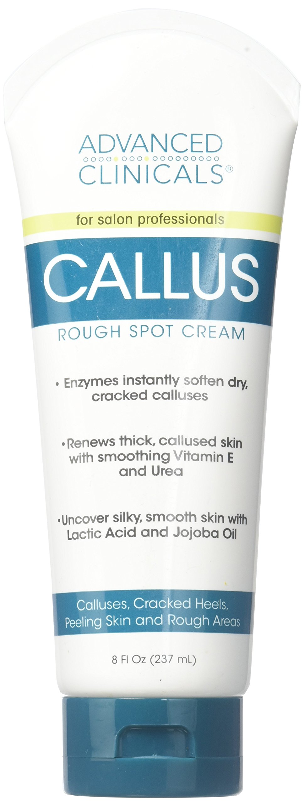 Advanced Clinicals Callus Rough Spot Cream 8 Fl Oz (237mL) 819265008832