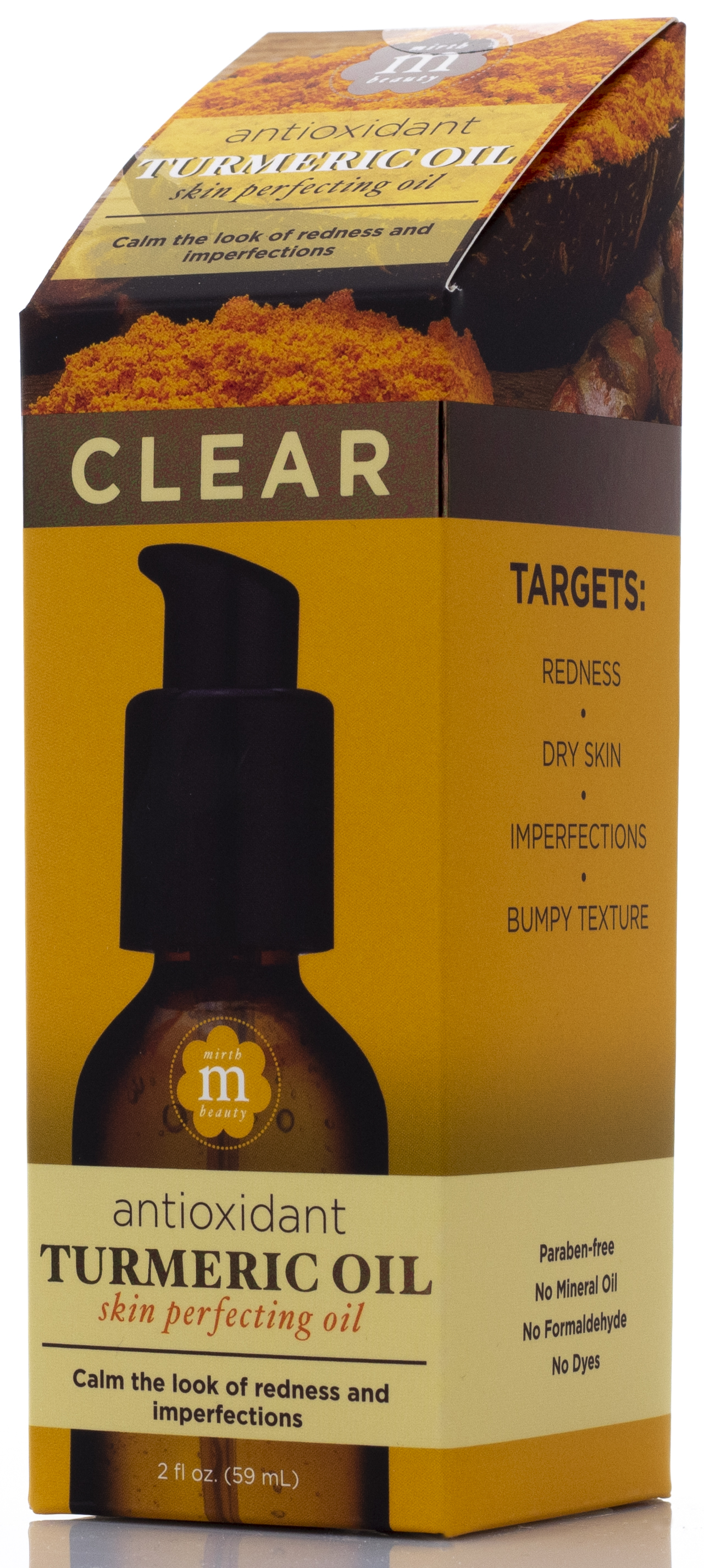 Mirth Beauty Antioxidant Turmeric Oil Skin Perfecting Oil 2 Fl Oz (59mL