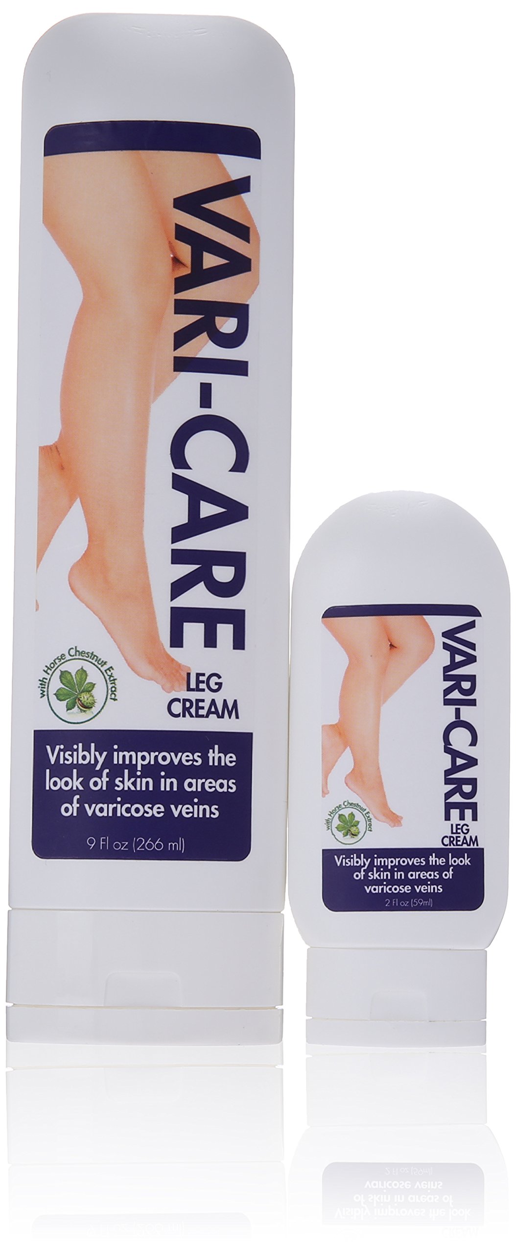 Vari-Care Leg Cream for Reducing Varicose Veins. 9oz with 2oz Travel