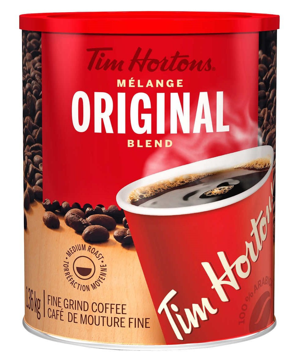 Tim Hortons Medium Roast Original Ground Coffee, 48oz