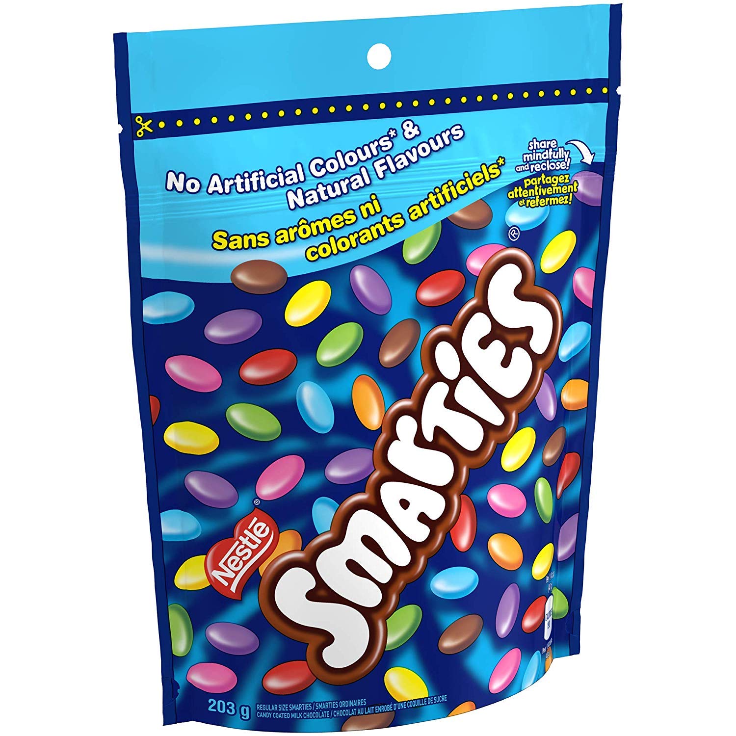 NESTLE SMARTIES Resealable Bag, 203g (PACK OF 4), {Imported from Canada