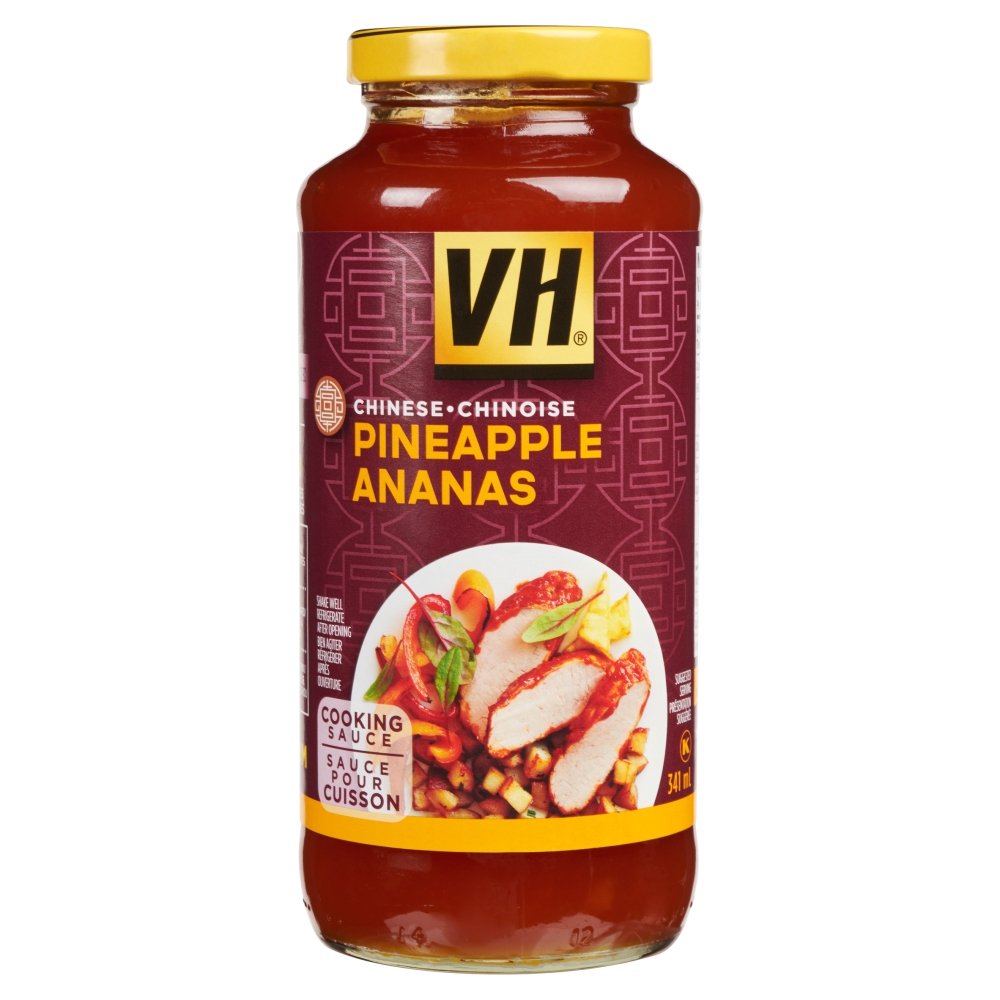 VH Ananas Cooking Sauce (12ct), 341ml/11.5oz., Gläser, {importiert aus