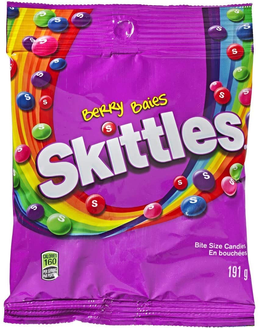 Skittles Berry Bite Size Candies Peg Bag, 191g/6.7 OZ, {importiert Aus ...