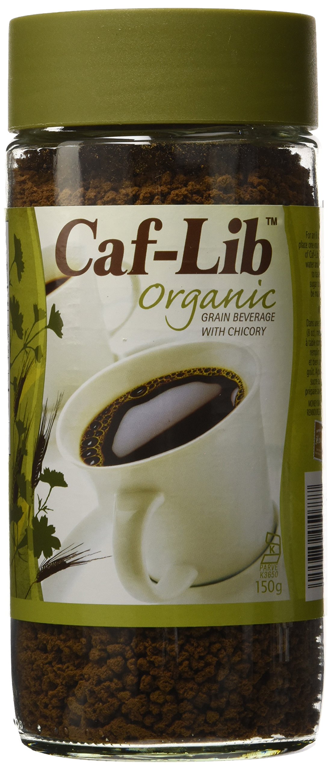 CafLib Organic Coffee Alternative with Barley and Chicory 150g