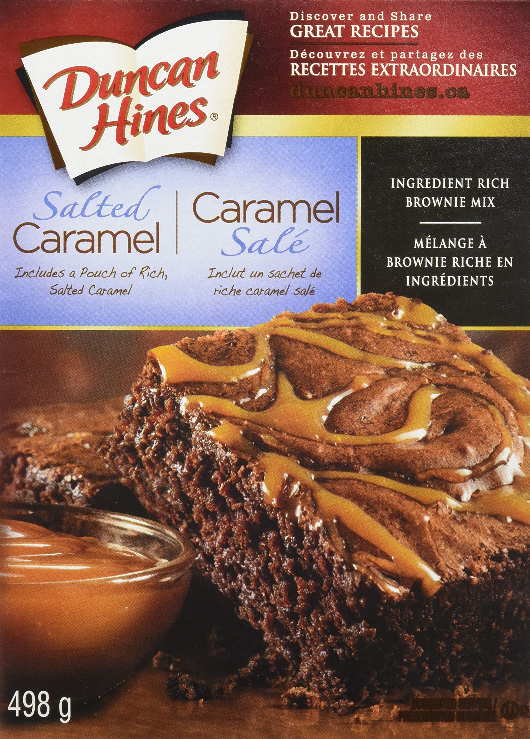 Duncan Hines, Brownie Mix, Salted Caramel, 498g/17.6oz., {Imported from