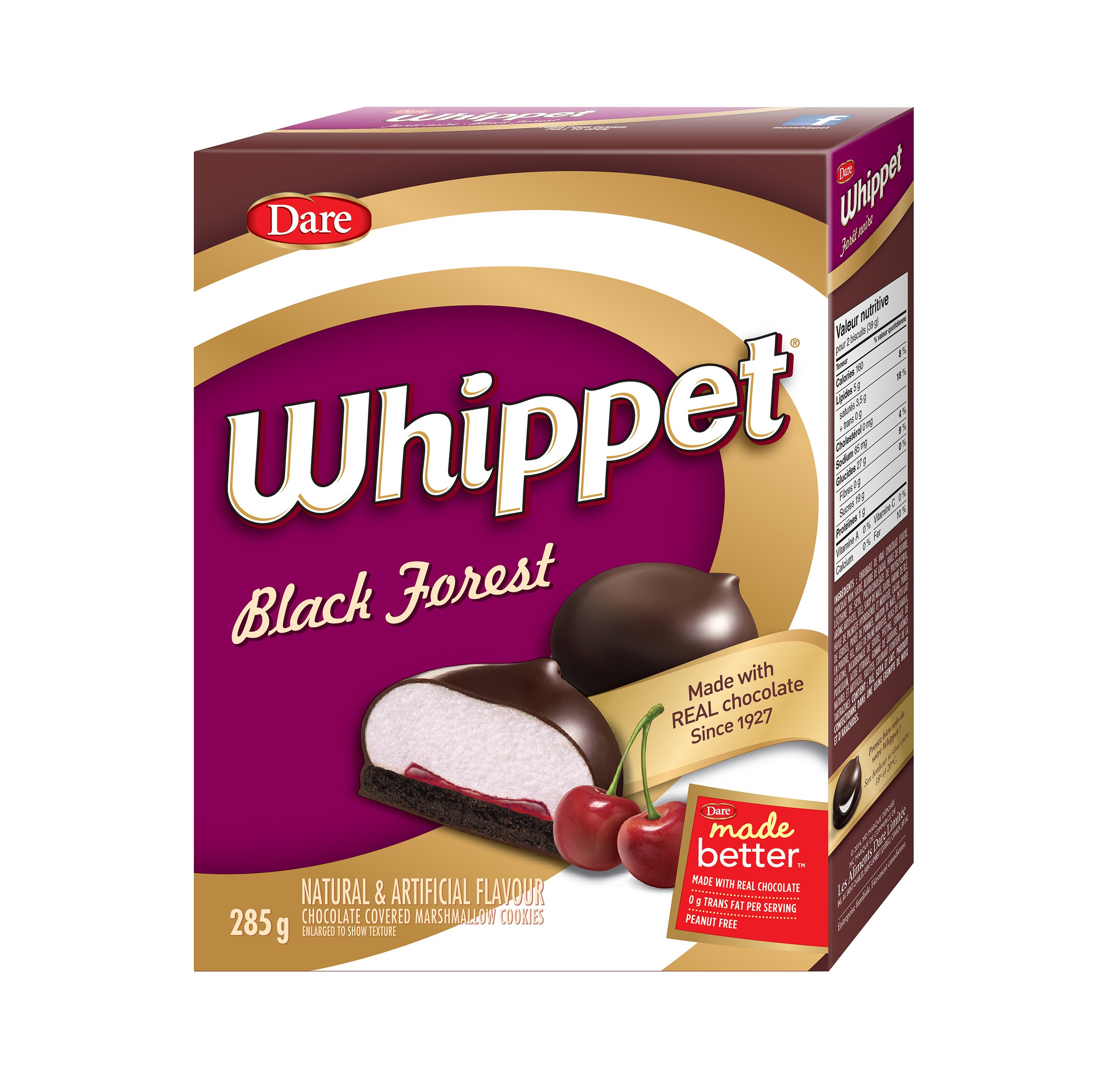 Whippet Black Forest Cookies, 285g/10.1oz {Imported from Canada