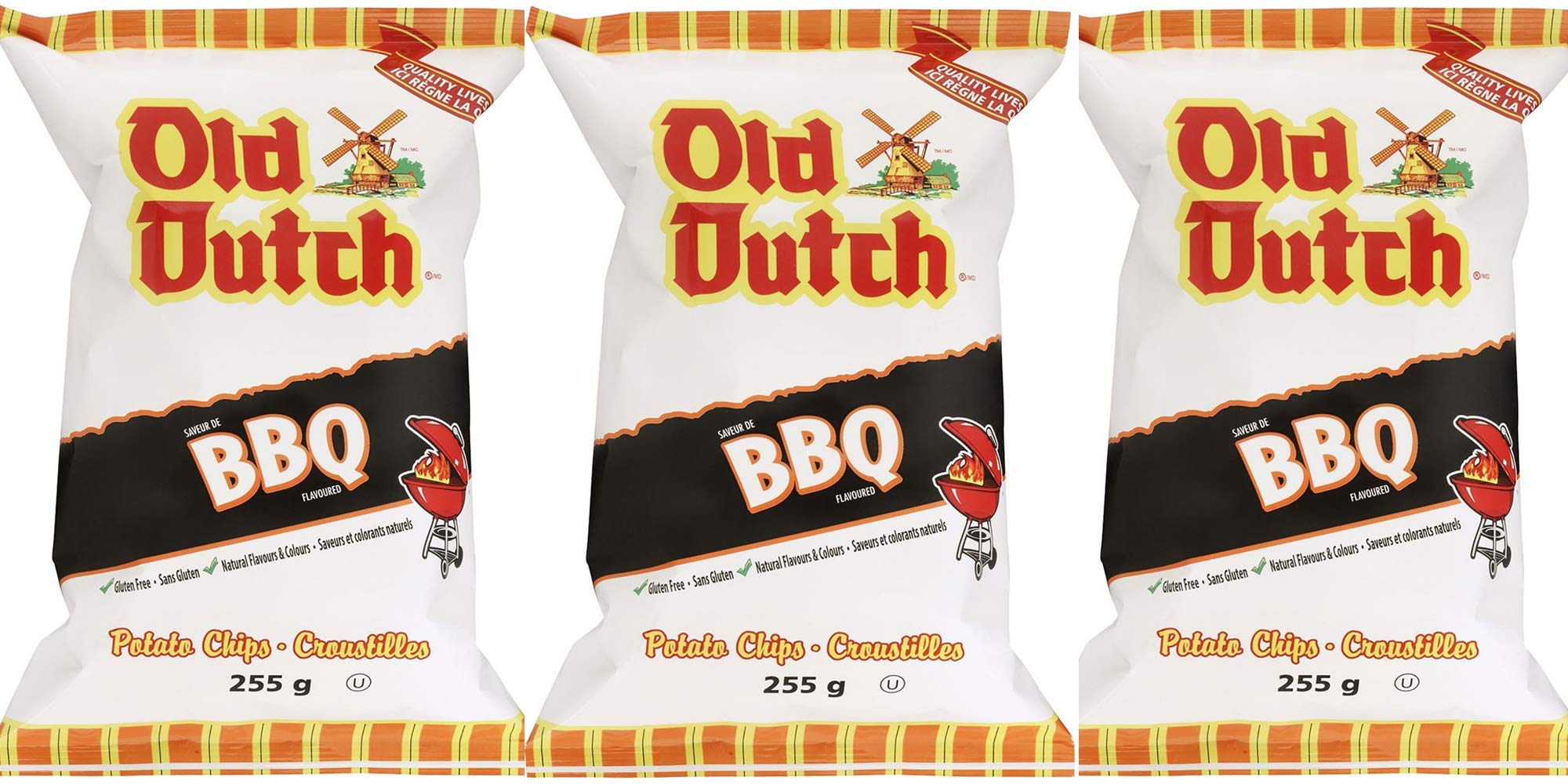 Old Dutch Potato Chips BBQ 255g/9oz., (3Pack) {Imported from Canada} eBay