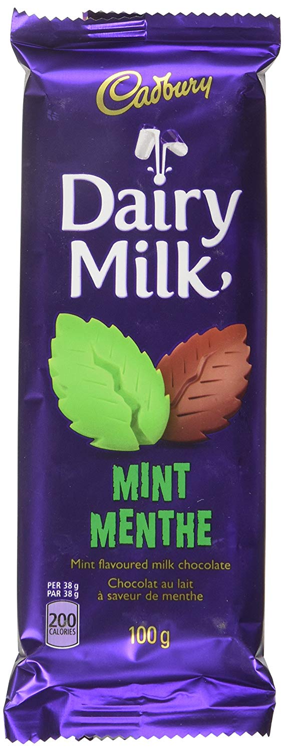 Cadbury Dairy Milk Mint Chocolate Bar 100g 3 5oz {imported From Canada} 61200056310 Ebay