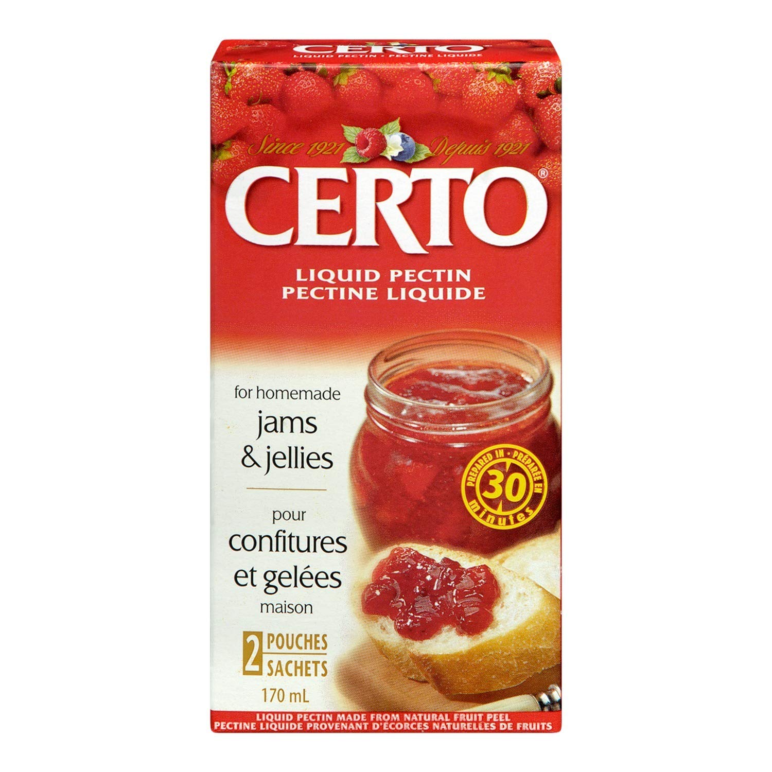 CERTO Pectin Liquid, 170ml/5.7oz., {Imported from Canada} 66188029707