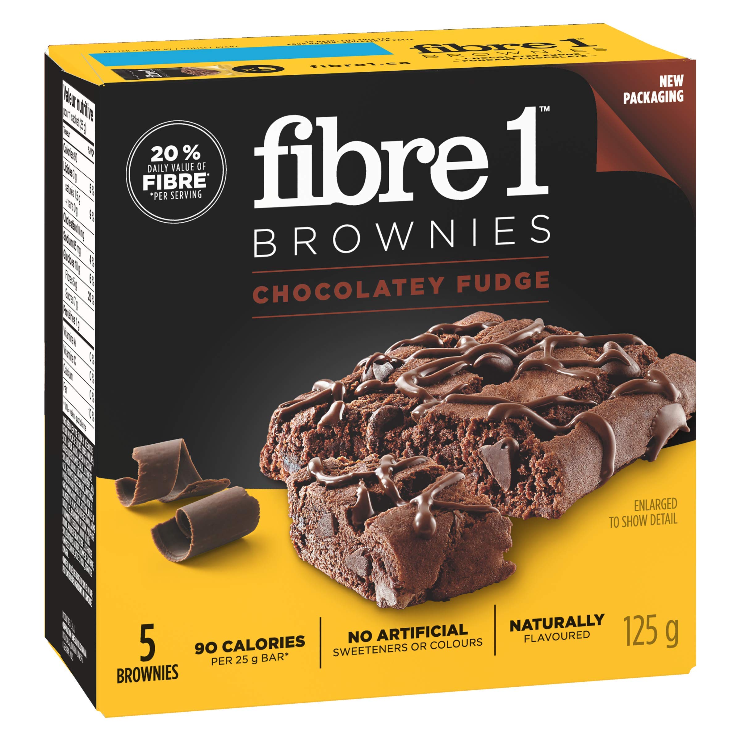 General mills 5x25 = 125g fibre 1 chocolatey fudge brownies (065633432055)