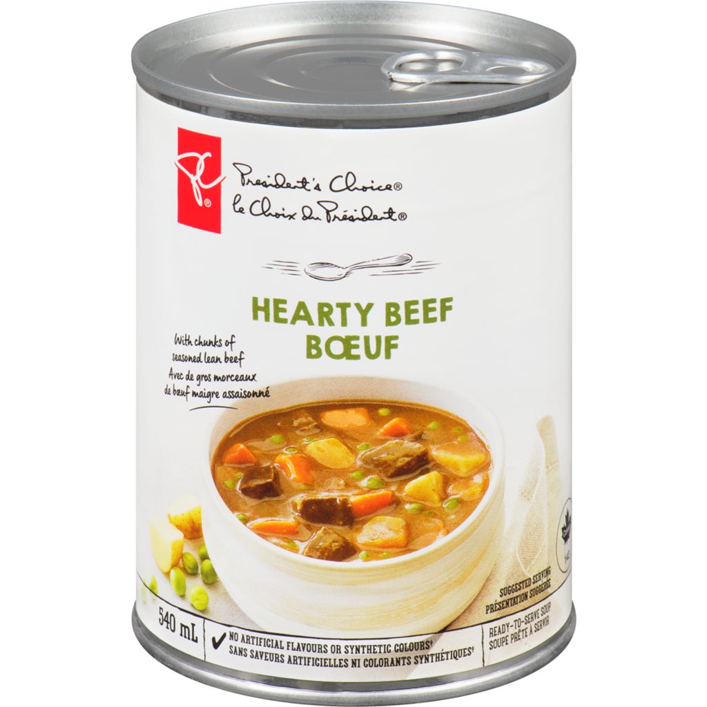 President's Choice Hearty Beef Soup, 540mL/18.3 fl., oz {Imported from
