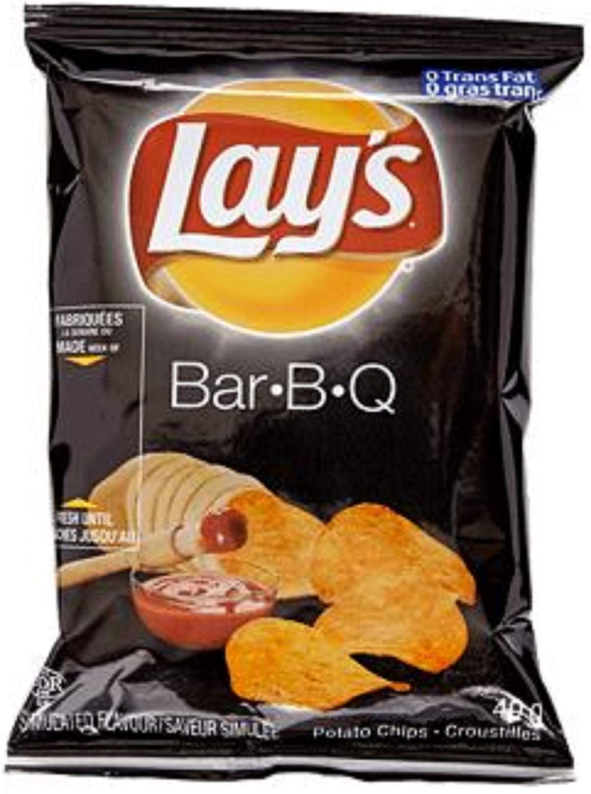 LAY'S Potato Chips, BAR-B-Q, Vending Chips (40ct x 40g/1.4oz) (Canadian ...