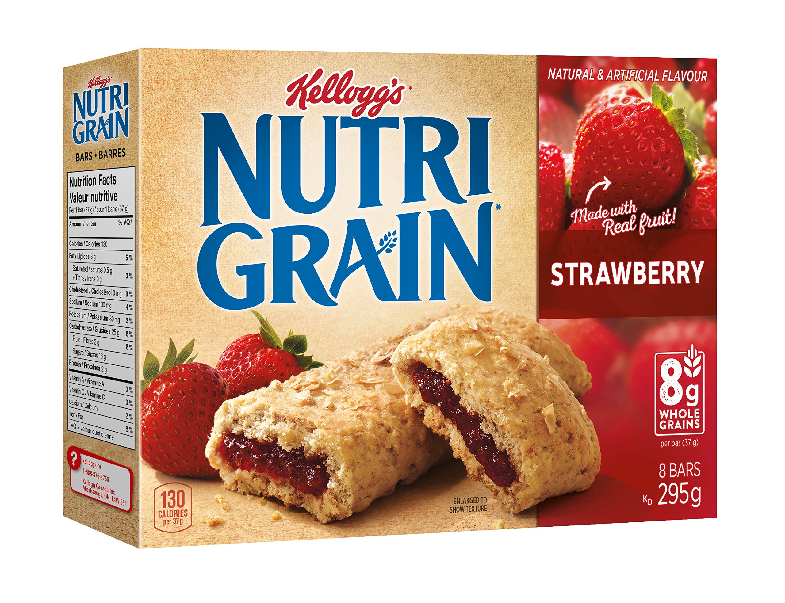 nutri grain strawberry nutrition facts
