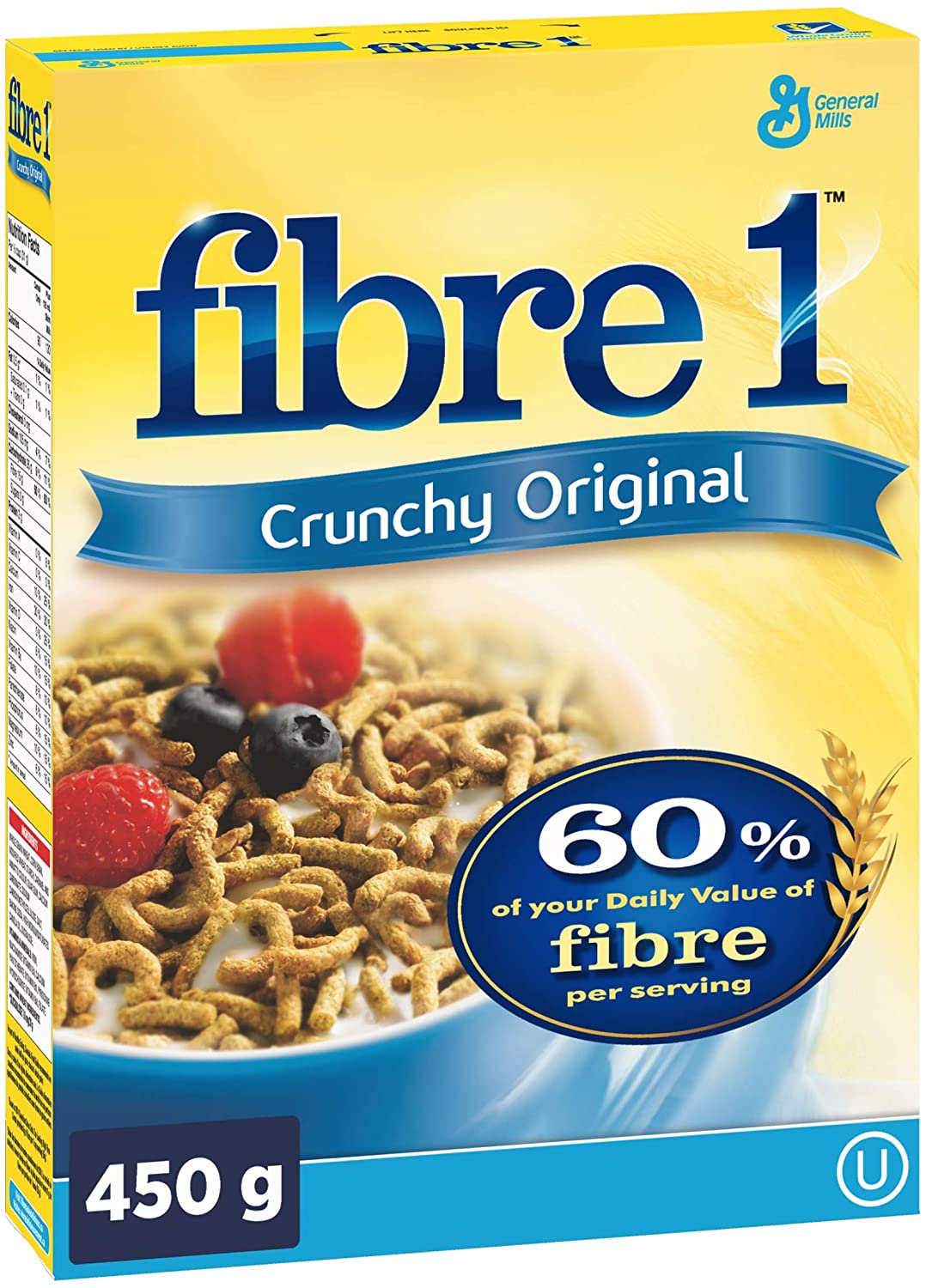 General Mills, Fibre 1 Crunchy Original Cereal, 450g/15.9oz., {Canadian ...