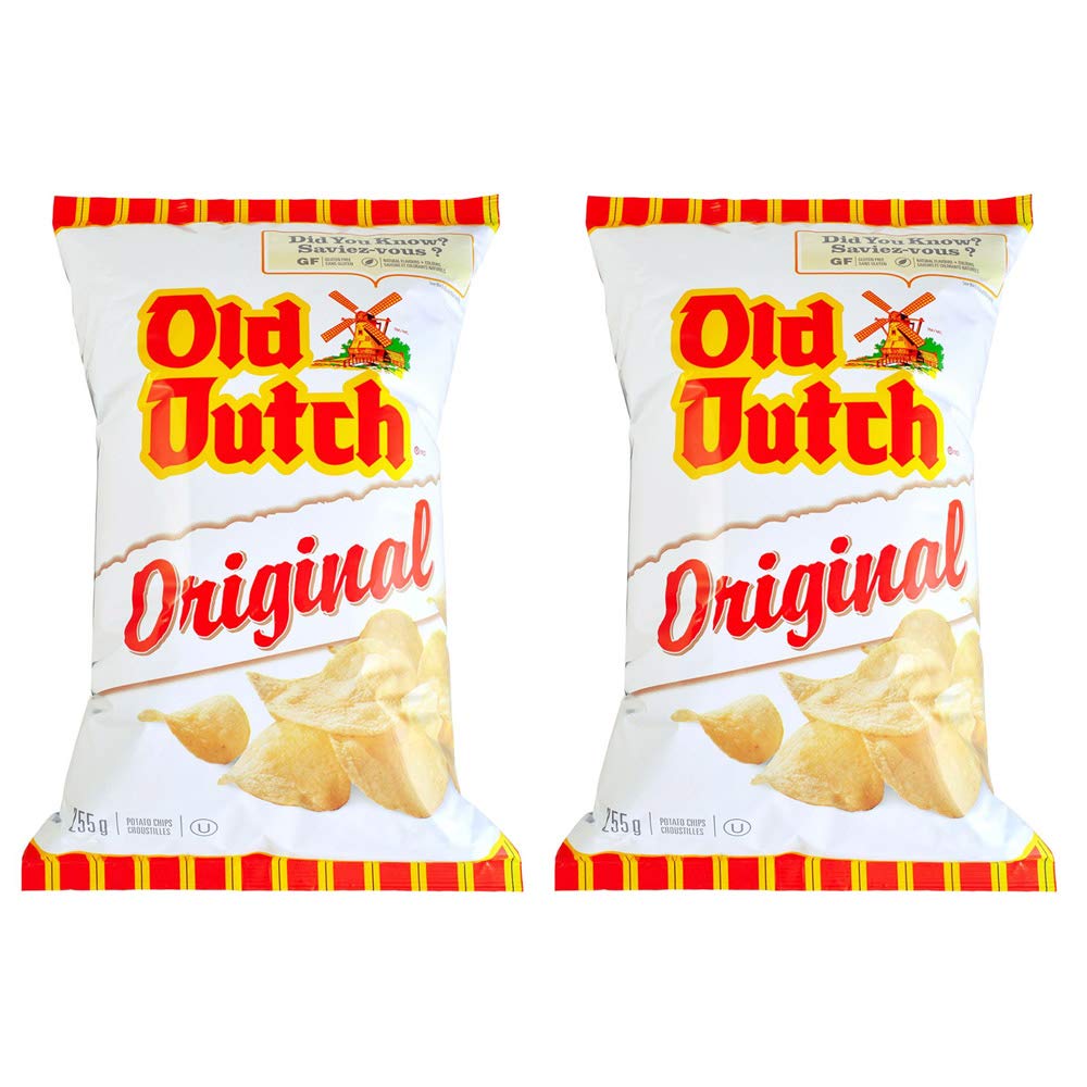 Old Dutch Original Potato Chips 255g/8.9oz, 2Pack {Imported From