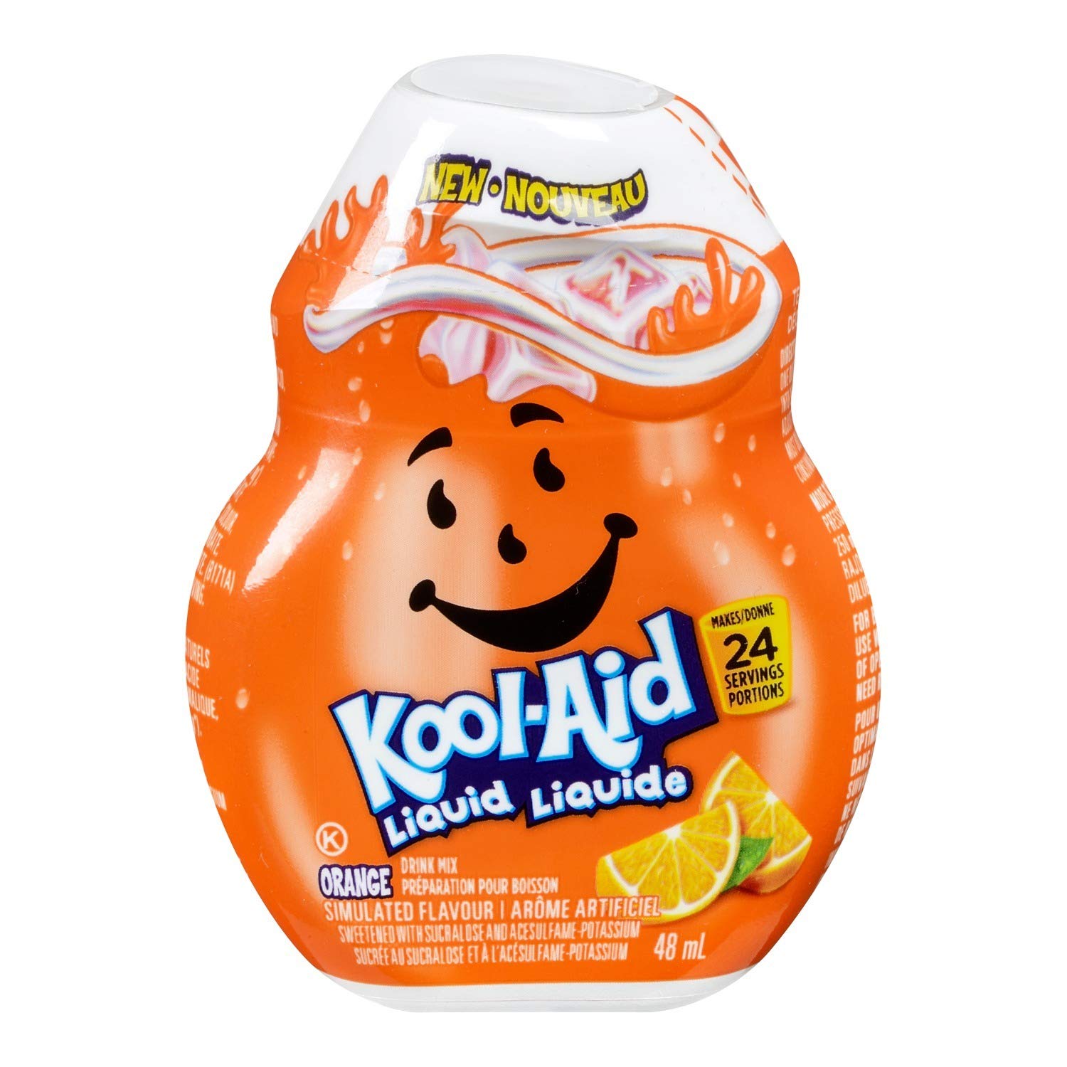 KoolAid Orange Liquid Drink Mix, 48mL/1.6 fl.oz