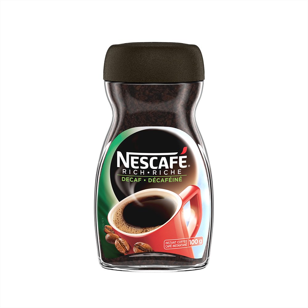 NESCAFE RICH Decaffeinated, Instant Coffee, 100g/3.5oz., {Imported from