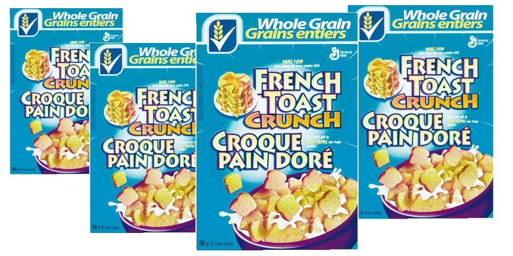 French Toast Crunch Cereal, 4pk, 380g/13.4 oz., per box {Imported from
