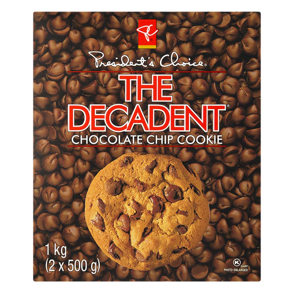 Presidents Choice The Decadent Chocolate Chip Cookies 1000g353oz Canadian 60383049652 Ebay 