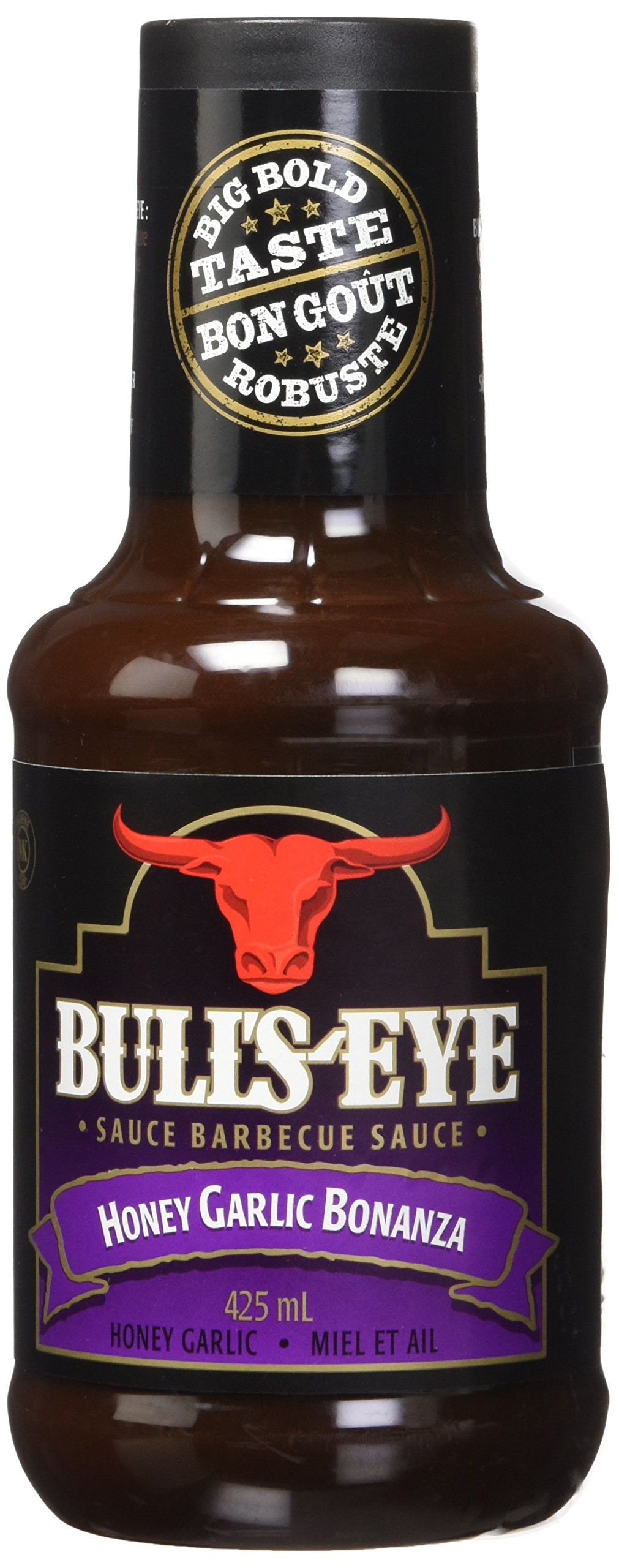 Bullseye Honey Garlic Bonanza BBQ Sauce, 425ml/14oz, {Imported from ...