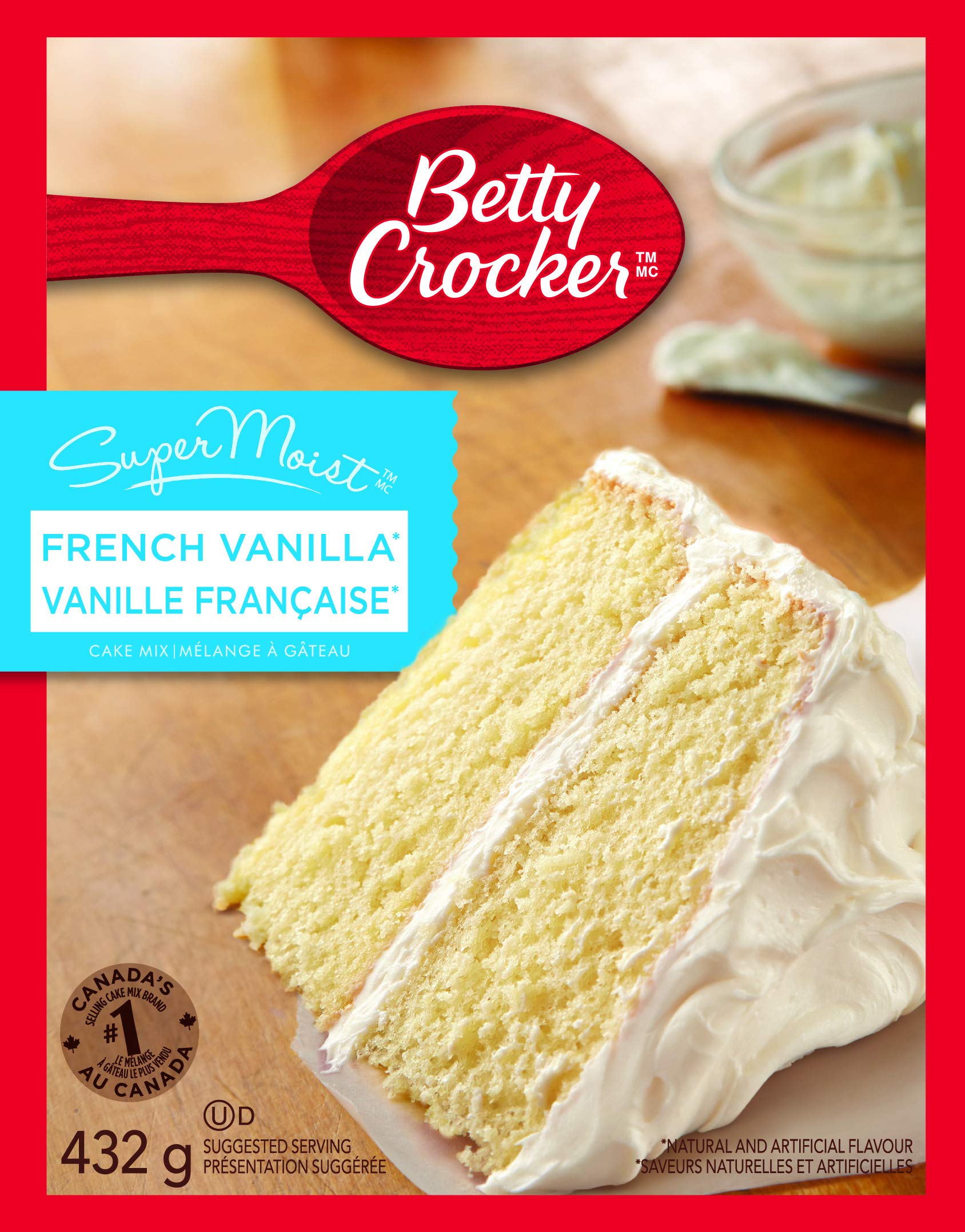 Betty Crocker Super Moist French Vanilla Cake Mix, 432g ...