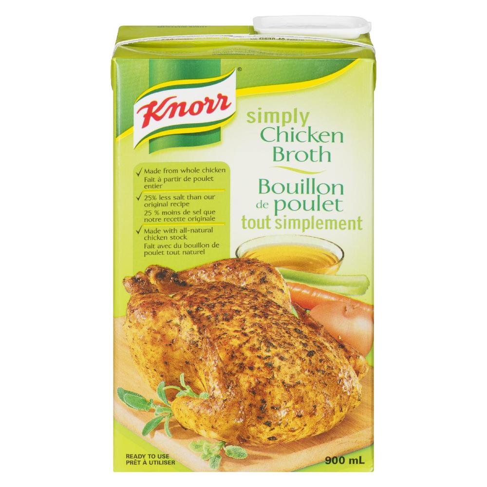 Knorr Simply Chicken Broth, 900ml 30.4oz., {imported From Canada} 