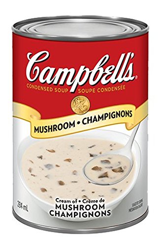 Fl/284ml campbell's soup - condensed, Cream of mushroom 10oz (063211012613)