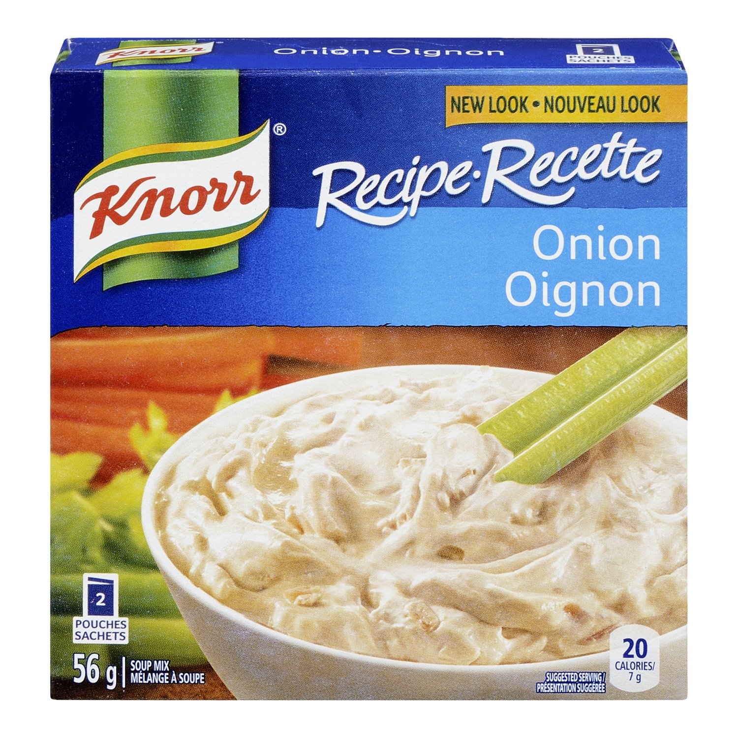 Knorr Recipe Onion Soup Mix 2 Pouches56g, 24 count {Imported from