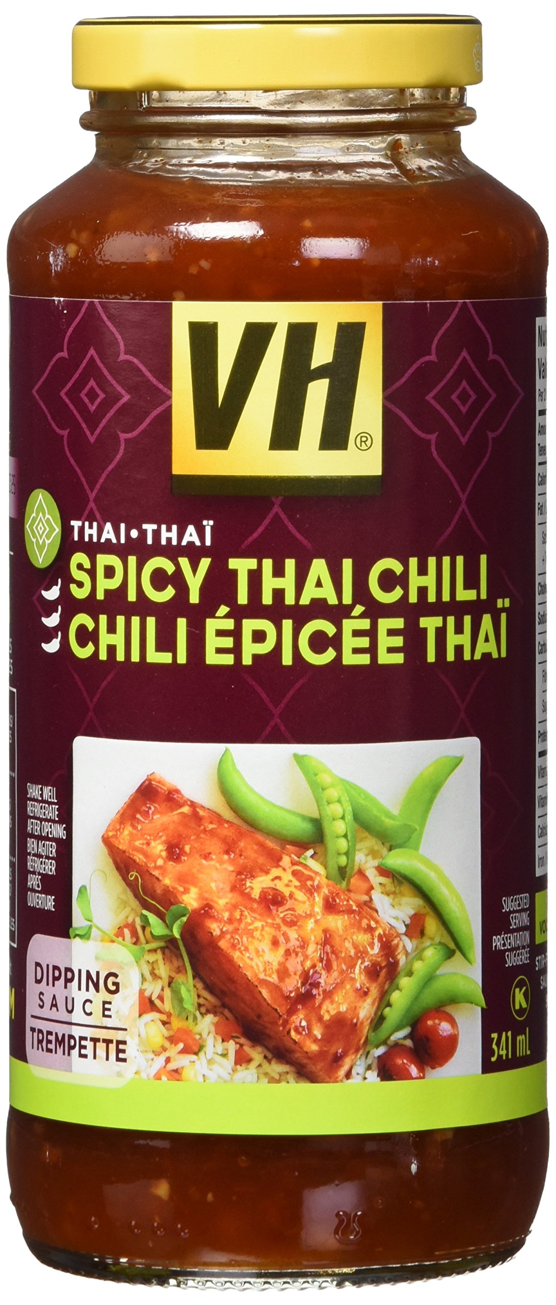 VH Spicy Thai Chili Dipping Sauce (12 Count), 341ml/11.5oz, Jars ...