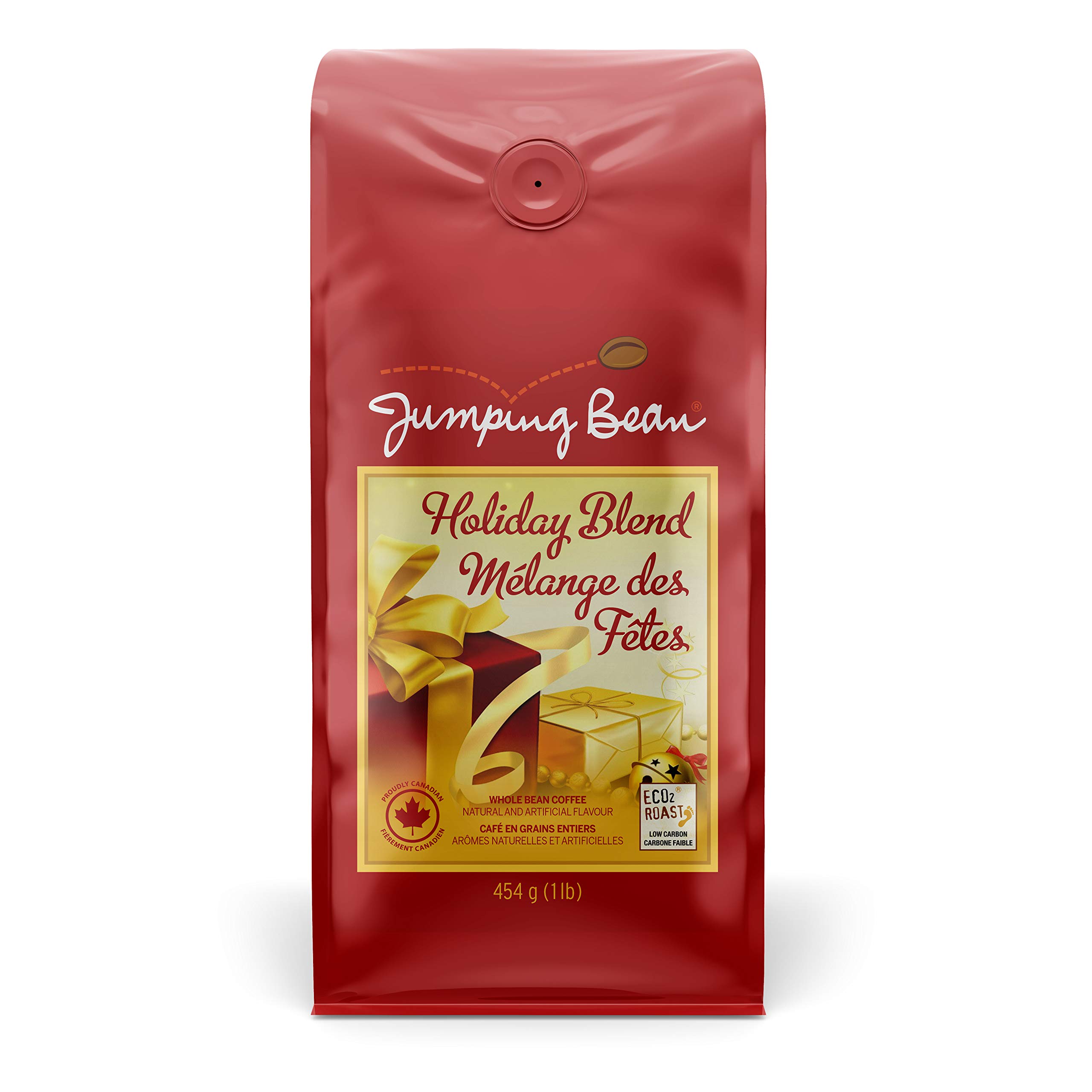 Jumping Bean Holiday Flavored Whole Bean Coffee, Holiday