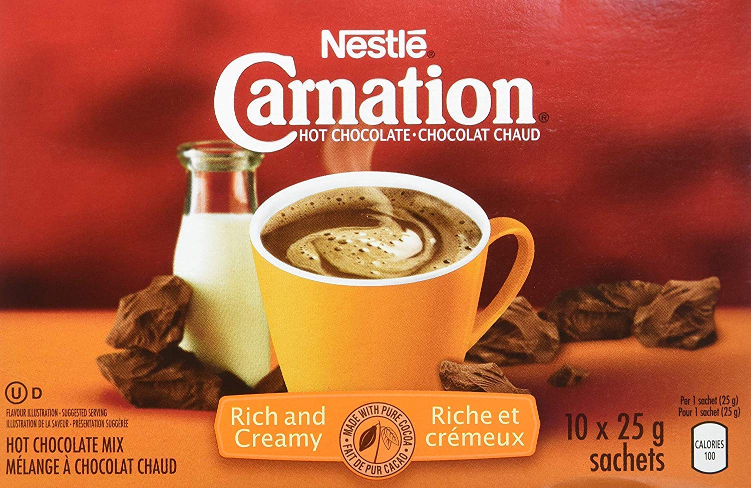 Carnation Hot Chocolate, Rich and Creamy, (10ct x 25g) {Imported from Canada} 65000133547 eBay