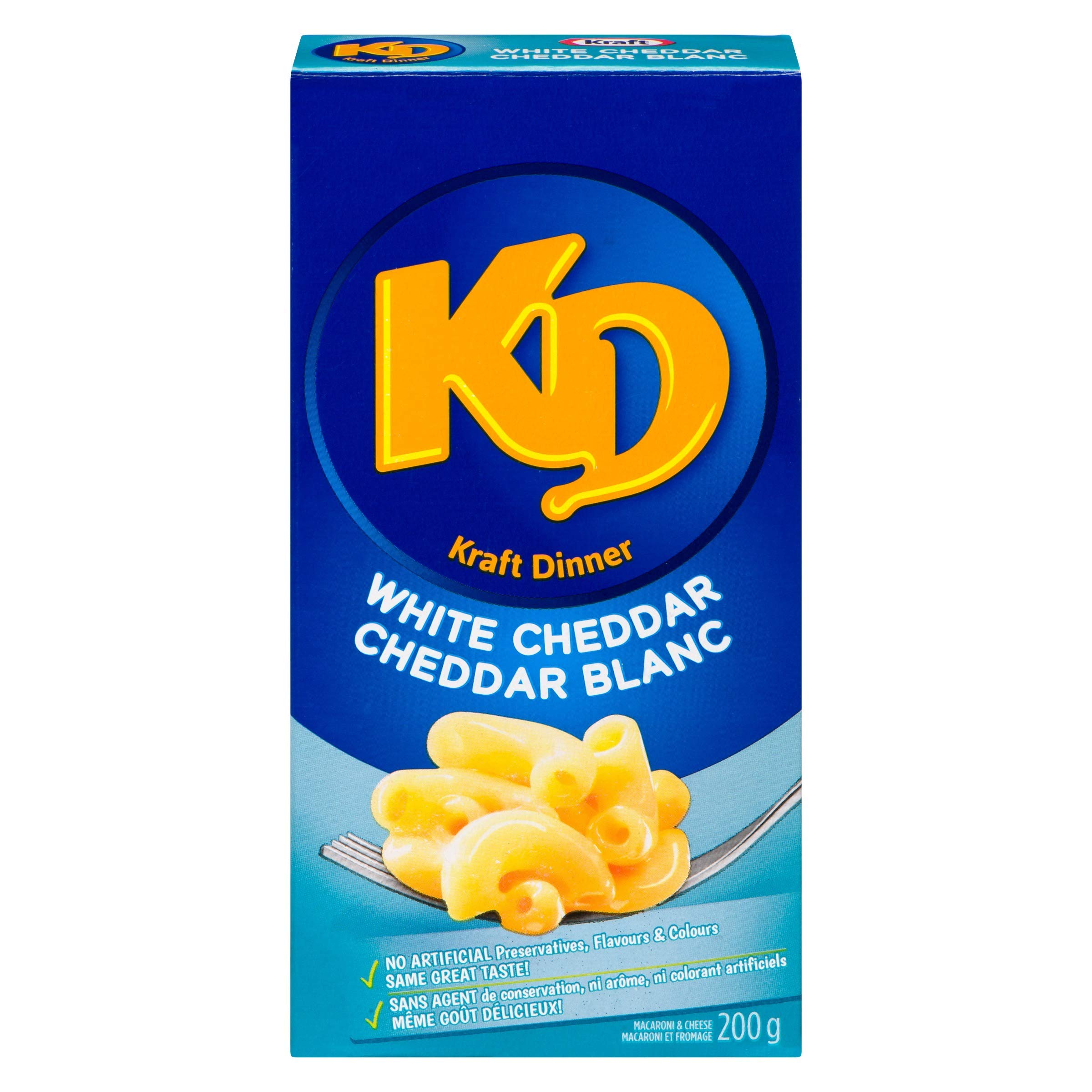 Kraft Dinner weiß Cheddar Mac & Cheese, 200g/7.1oz, 24ct {importiert