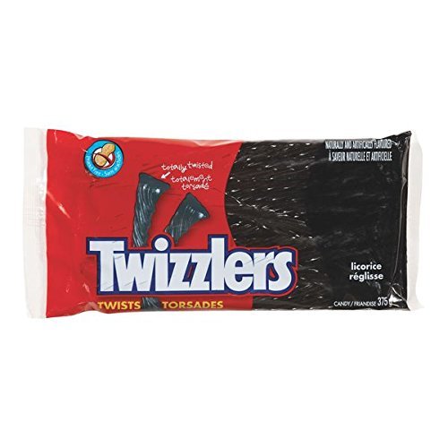 TWIZZLERS Black Licorice Candy, 375g/13.2oz per pack) {Imported from