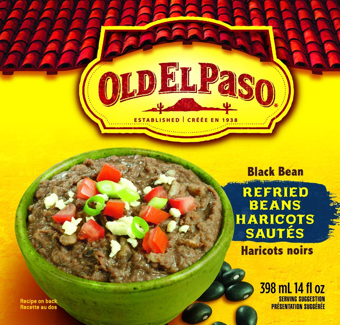 Old El Paso Refried Black Beans, 398ml/14 fl.oz. {Imported from Canada} 58300860039 eBay