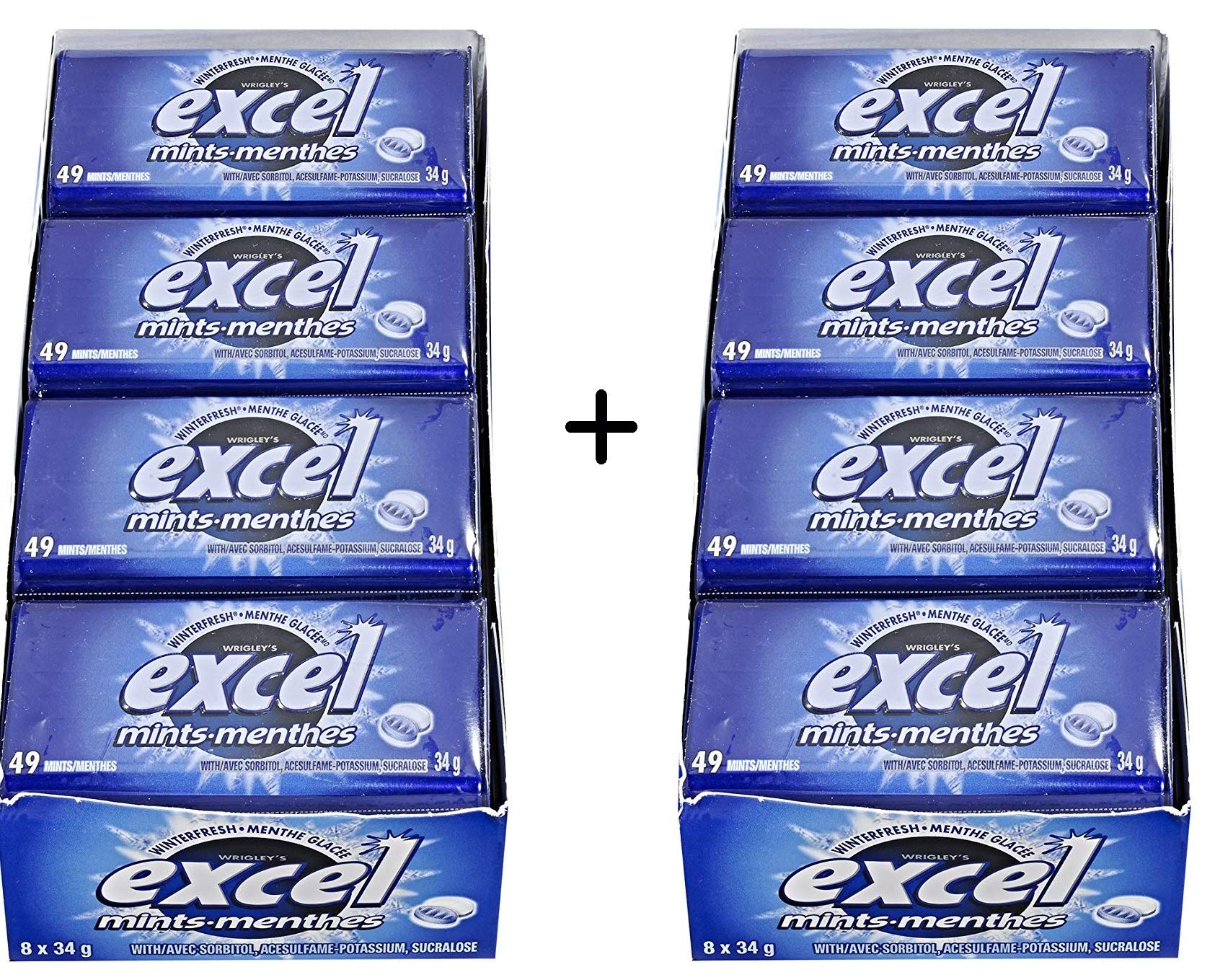 Excel SugarFree Mints, 34gm Tins, 8ct, 2pk.,(Winterfresh){Imported from Canada} eBay