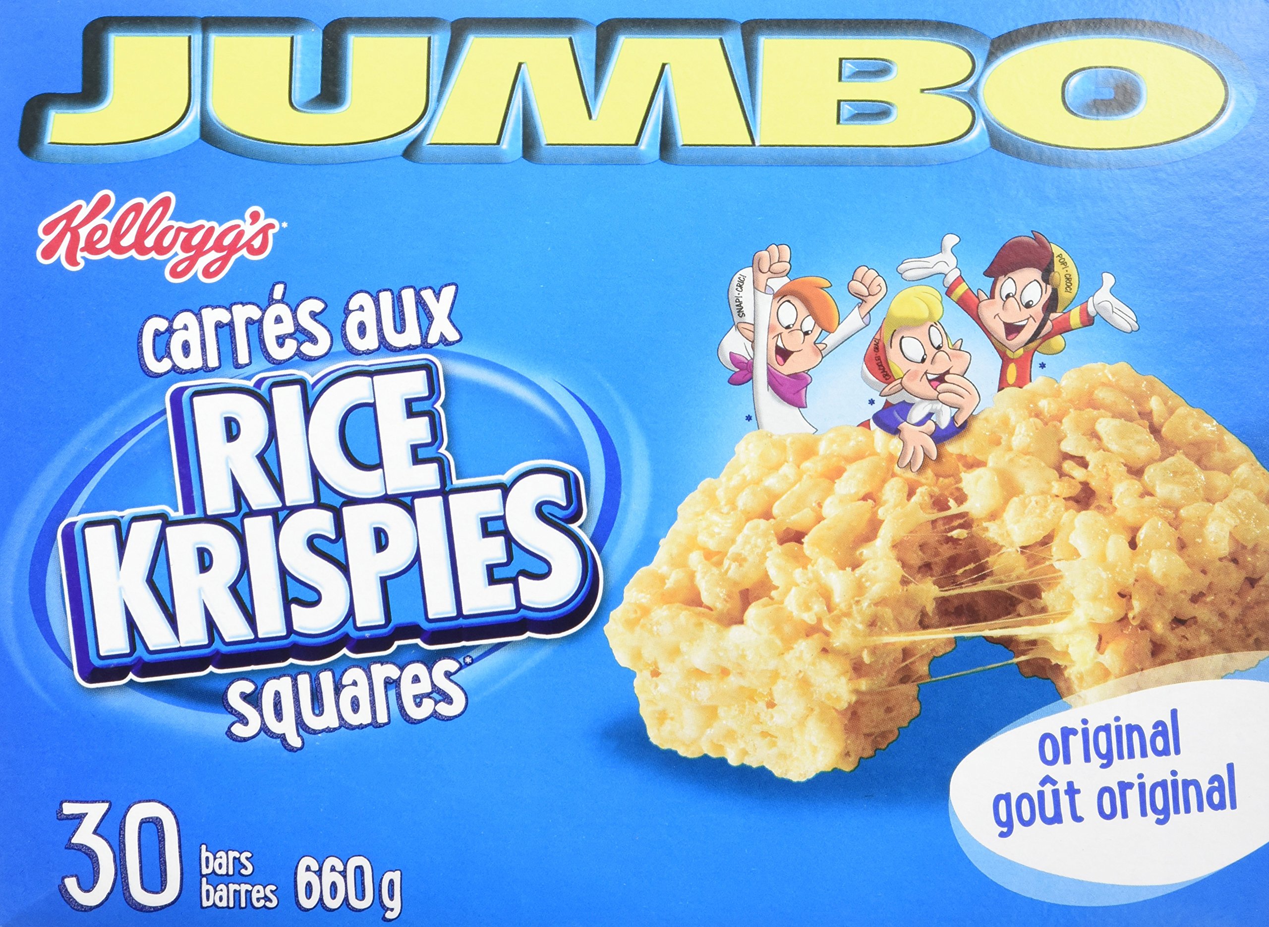 Kellogg's Rice krispies squares, 30 pack 660g (064100120334)