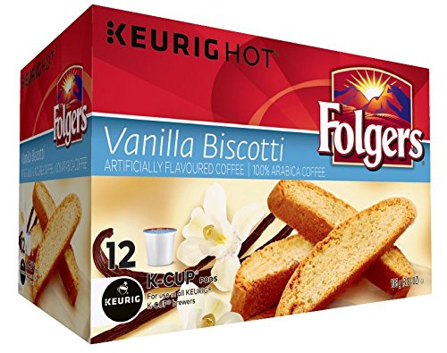 Folgers Vanilla Biscotti Coffee Pods,12 Pods,108g {Imported from Canada ...