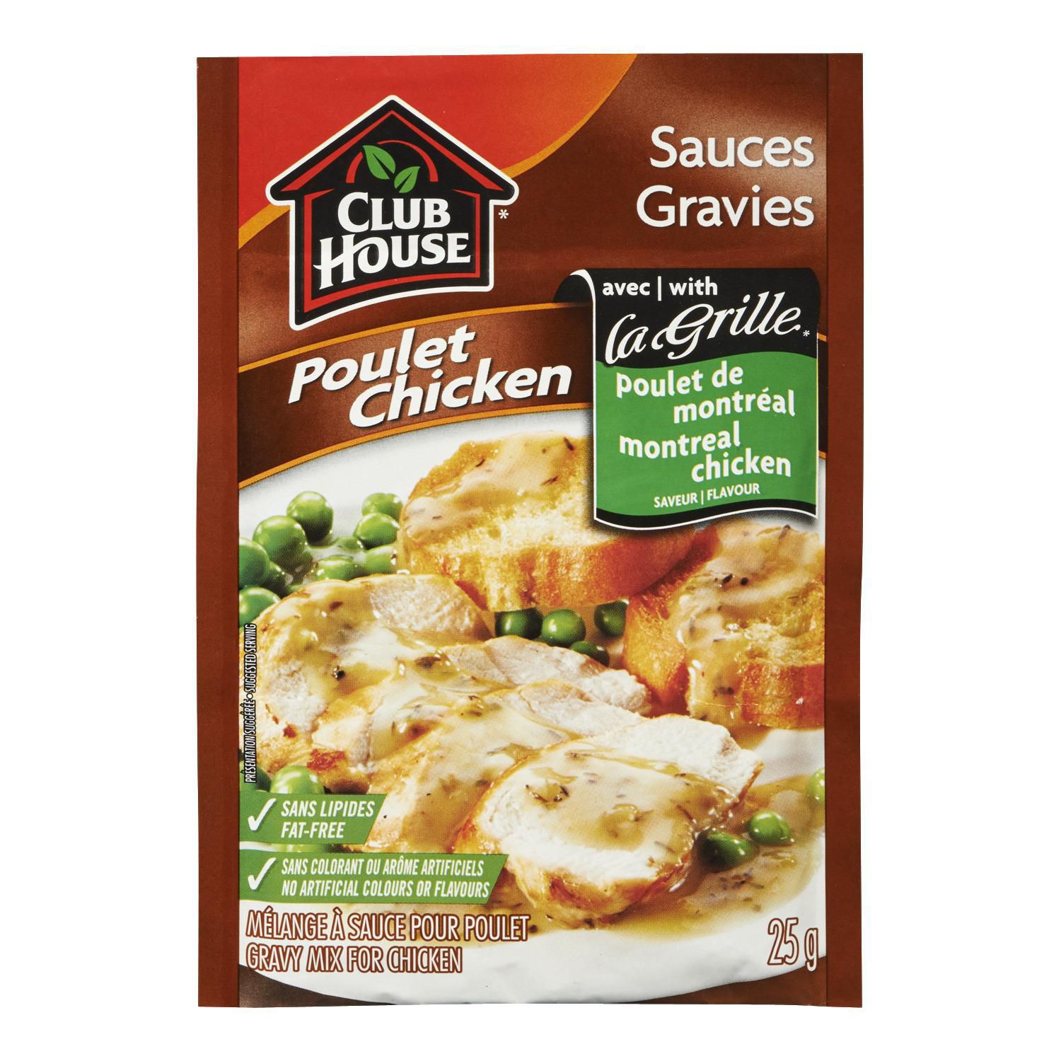 Club House Gravy with LaGrille Montreal Chicken Flavour , 25g/1 oz