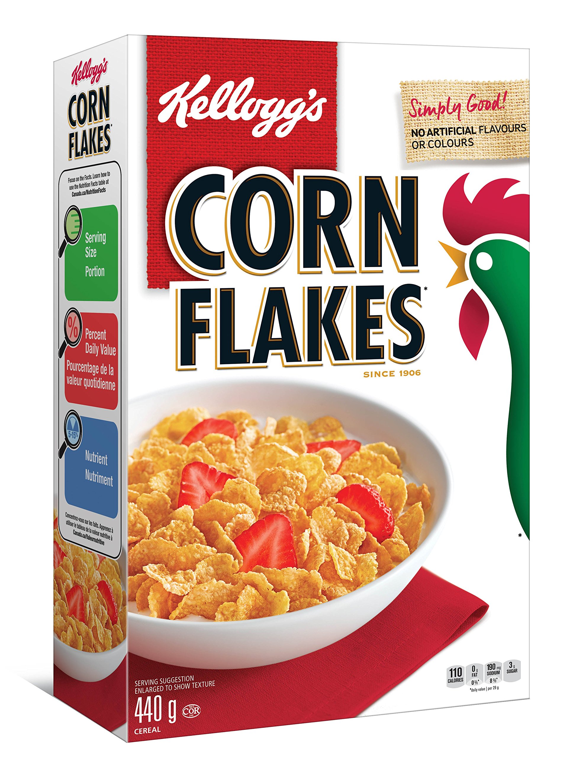 Kellogg's, Corn Flakes Cereal, 440g/15.5oz., {Imported from Canada} | eBay