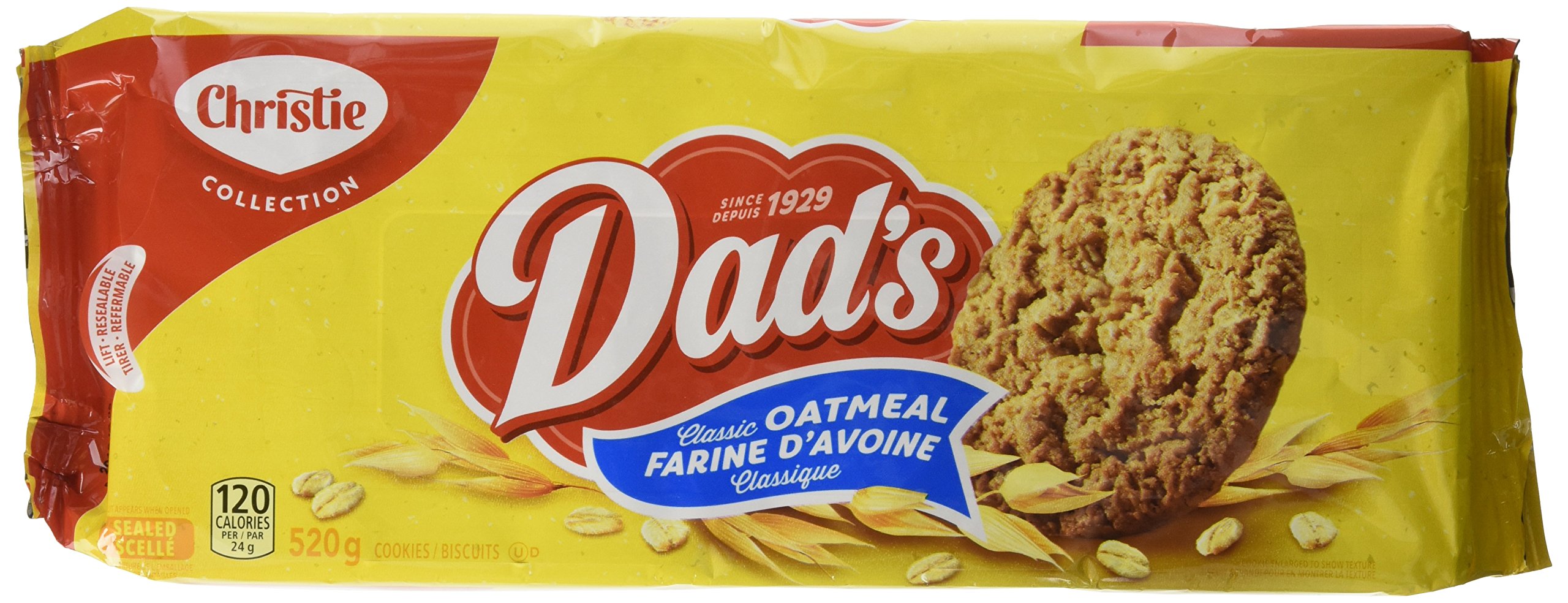 Dad's Family Size Oatmeal Original Cookies, 520g/18.3 oz. {Imported