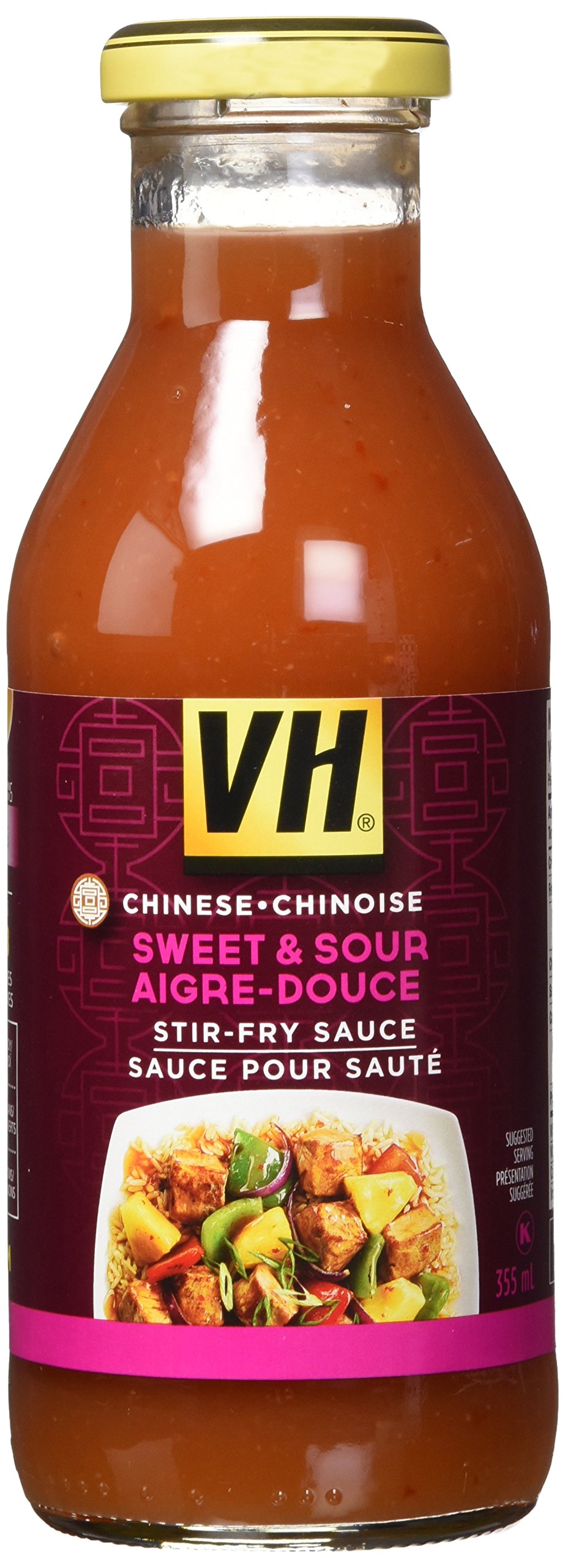 VH Sweet & Sour Stir-Fry Sauce,(12ct), 355ml, 12oz., Jars {Imported