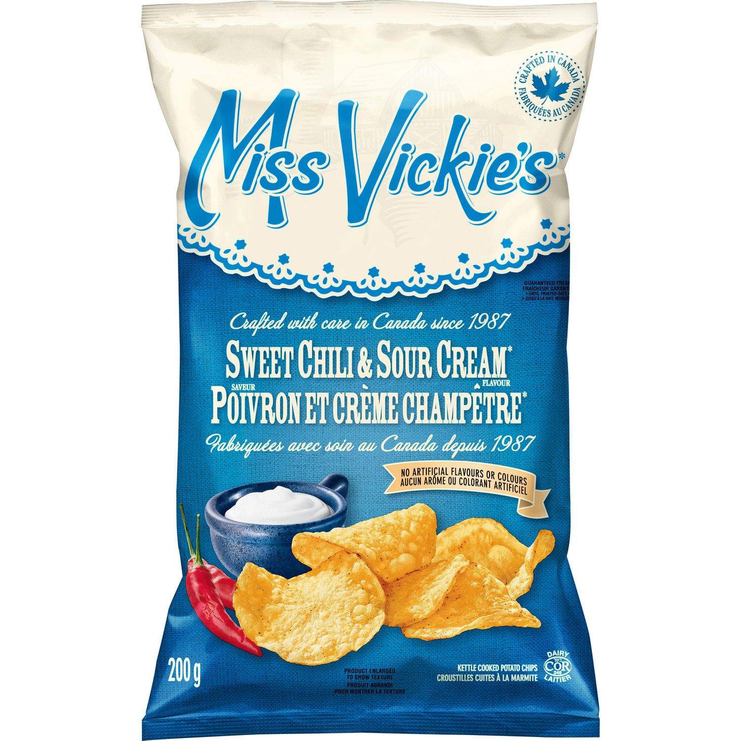 Miss Vickies Kettle Cooked Sweet Chili & Sour Cream Potato Chips, 20g ...